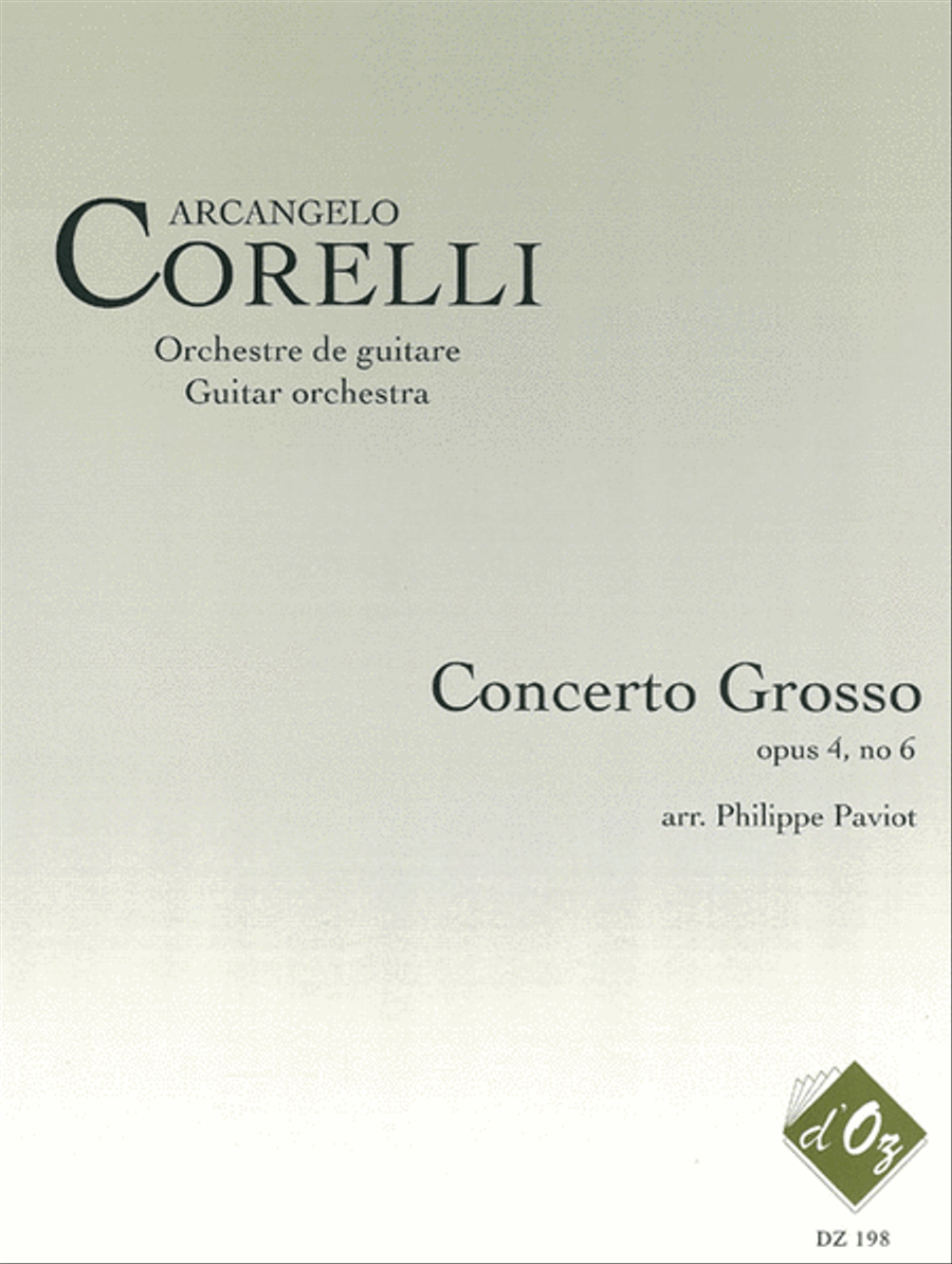 Concerto Grosso, no 4, opus 6 Guitar Ensemble scores gallery preview page 1