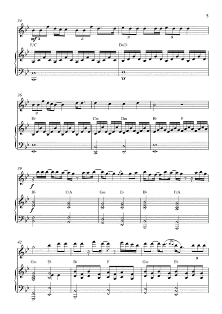 Someone Like You Piano scores gallery preview page 6