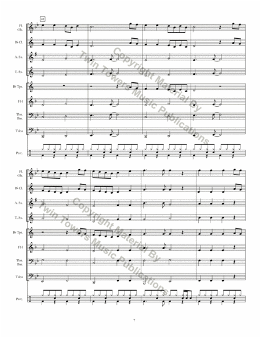 42nd Street Rocks Concert Band scores gallery preview page 8