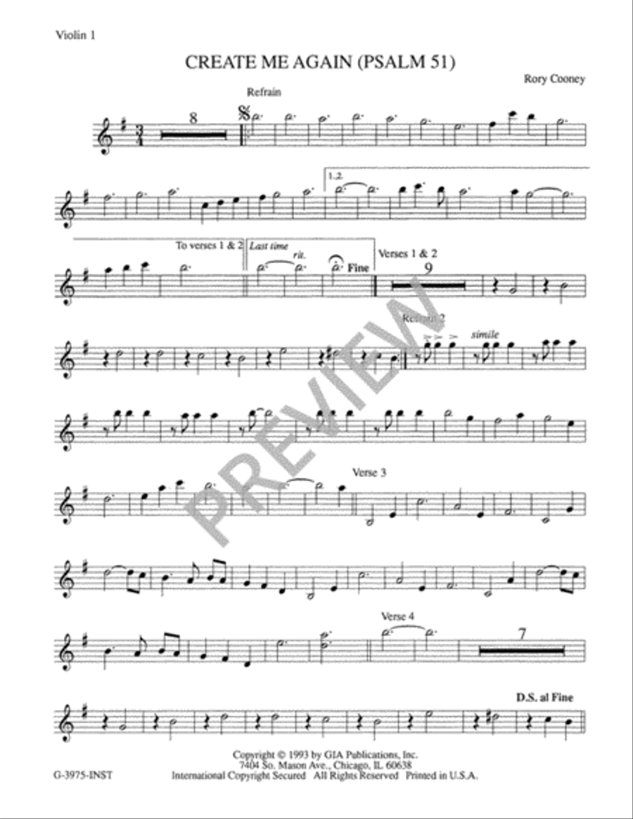 Psalm 51: Create Me Again - Instrument edition Cello scores gallery preview page 2