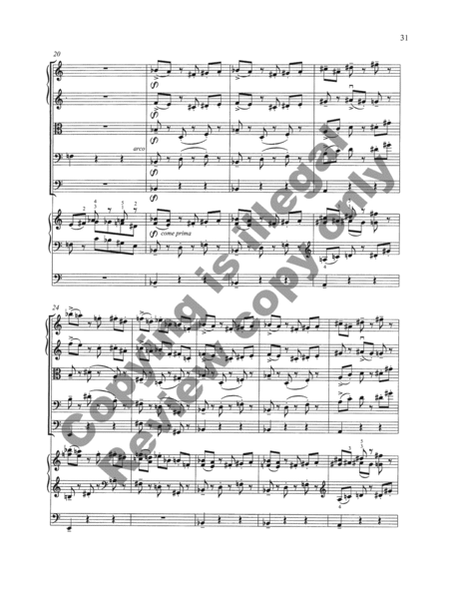 Sonata No. 3 for Organ & Strings (Full Score)