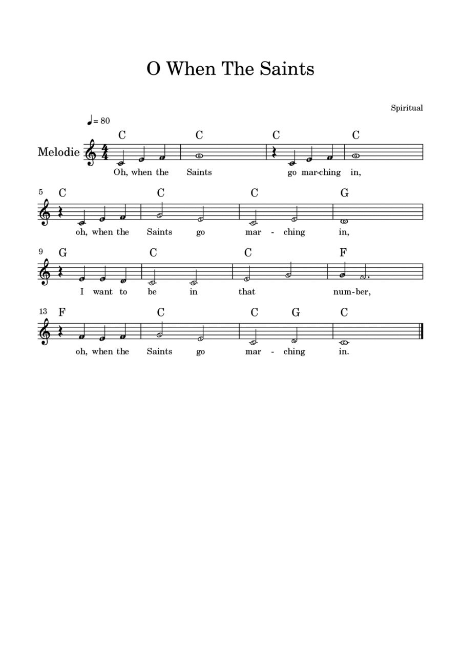 When the Saints When the Saints Glockenspiel scores gallery preview page 1