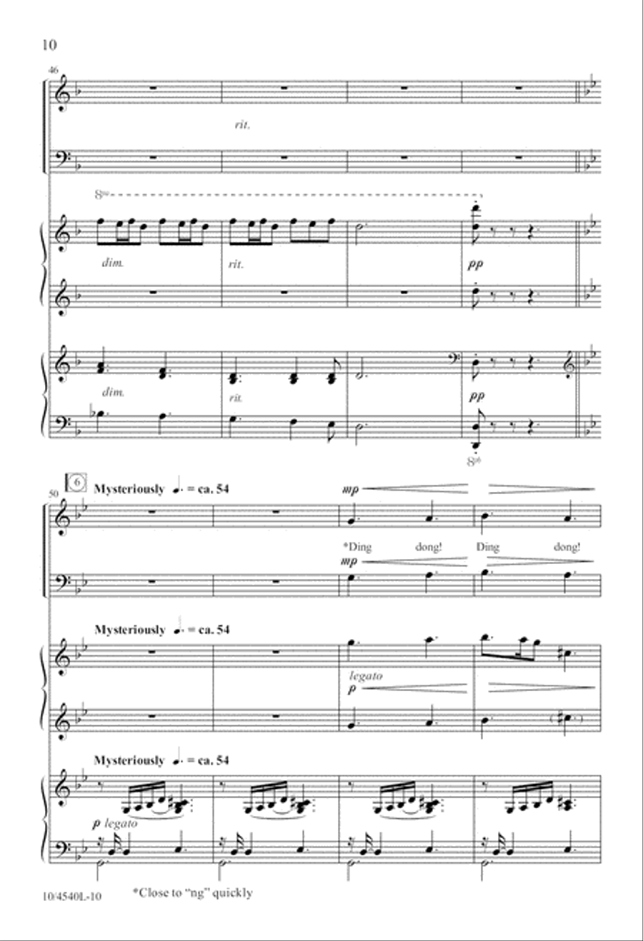 Bell Carol 4-Part scores gallery preview page 11