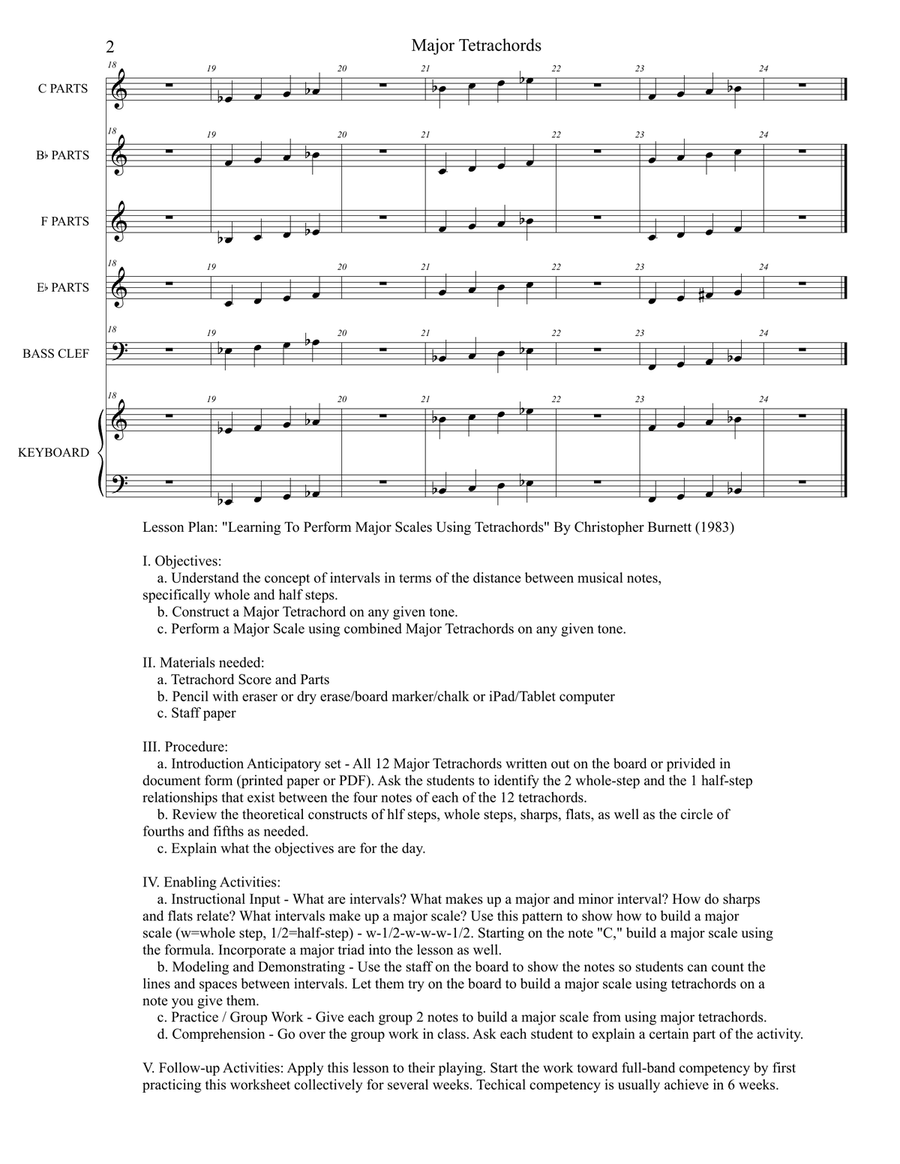 Major Tetrachords for Band - Mastering Scales - Part 1 Jazz Ensemble scores gallery preview page 2