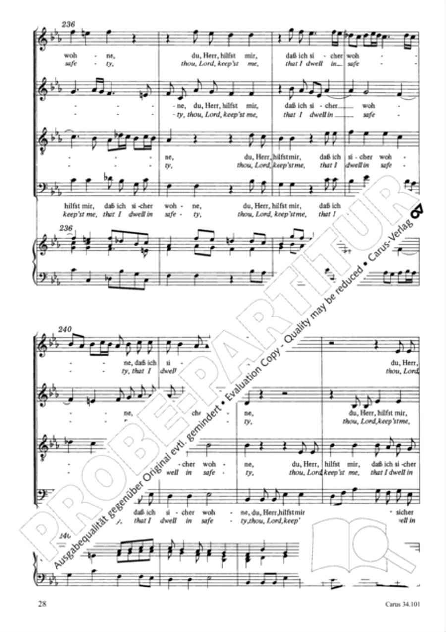 I lie and slumber, still and peaceful 4-Part scores gallery preview page 37