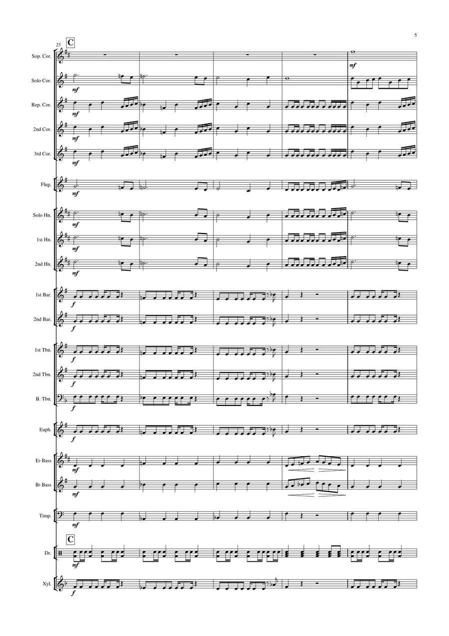 Let Me Entertain You Brass Band scores gallery preview page 6