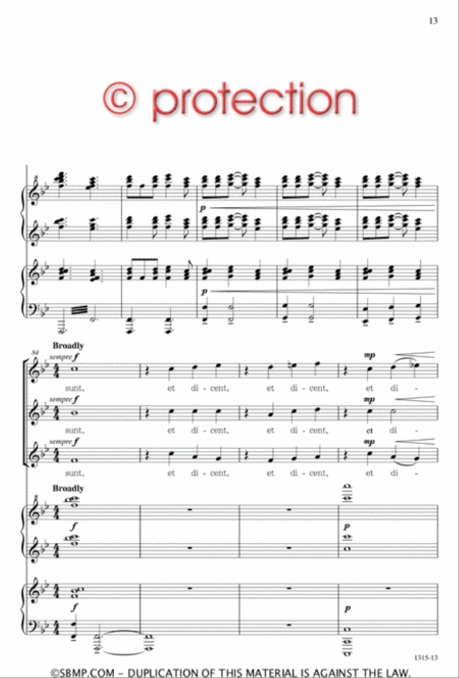 Vidi Aquam - SSA Octavo SSA scores gallery preview page 11