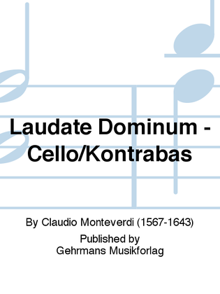 Laudate Dominum - Cello/Kontrabas