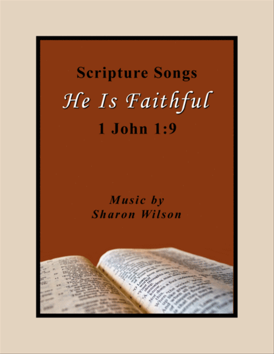 He Is Faithful (1 John 1:9) Piano, Vocal, Guitar scores gallery preview page 1