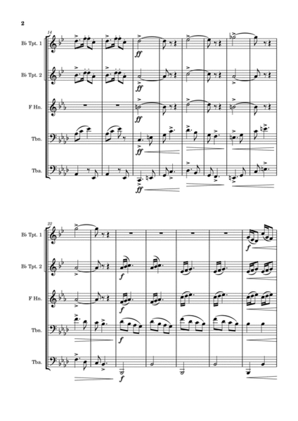 New World Symphony - Antonín Dvořák - Brass Quintet image number null