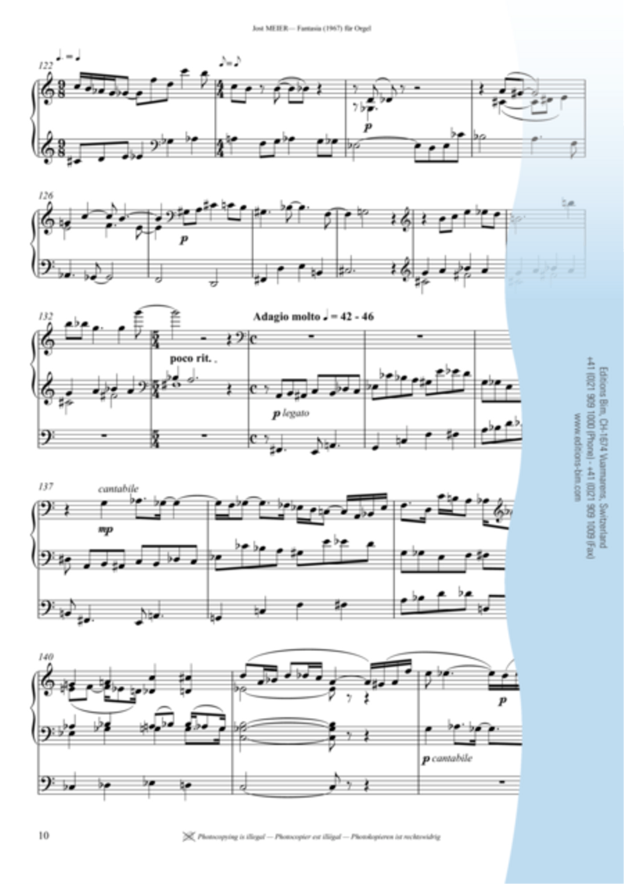 Fantasia Fantasia Organ scores gallery preview page 9