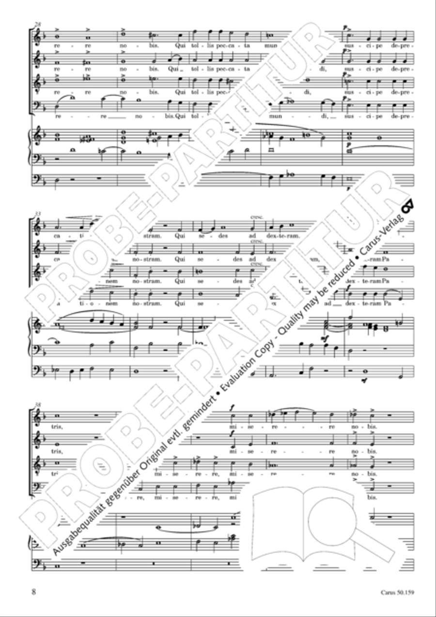Mass in F Minor (Missa in f) 4-Part scores gallery preview page 9
