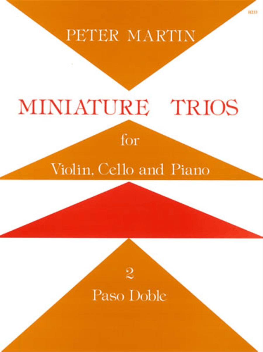 Miniature Trios for Violin, Cello and Piano. Paso Doble Piano Trio scores gallery preview page 1