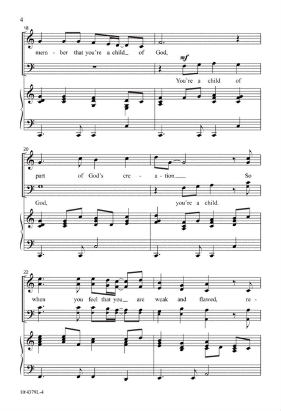 You Are Wonderfully Made 4-Part scores gallery preview page 4