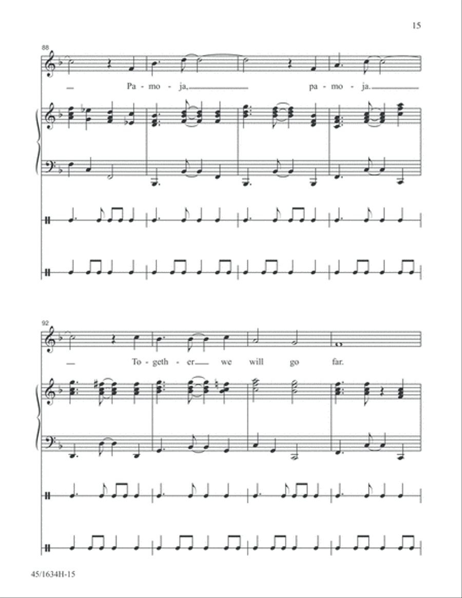 Together Together Unison Choir scores gallery preview page 15