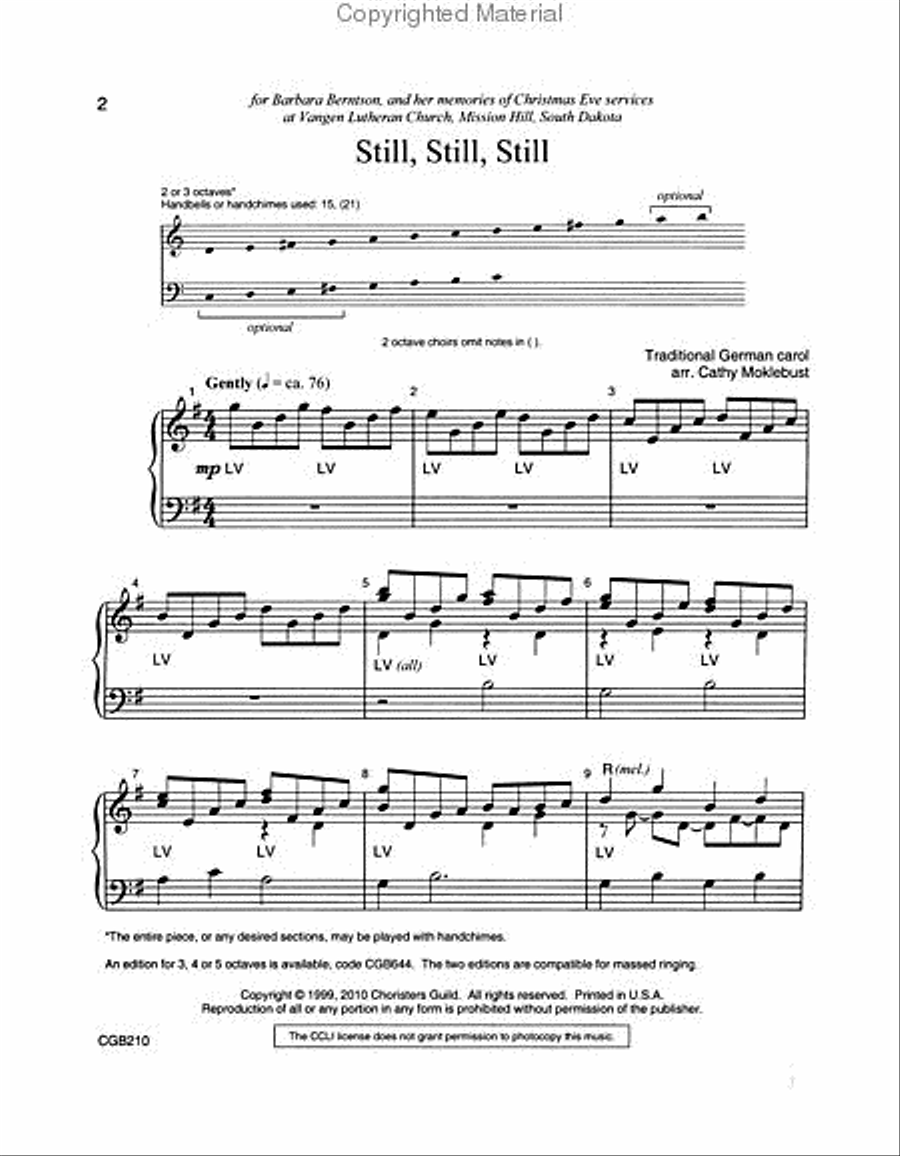Still, Still, Still (2-3 octaves) 3-Octaves scores gallery preview page 2