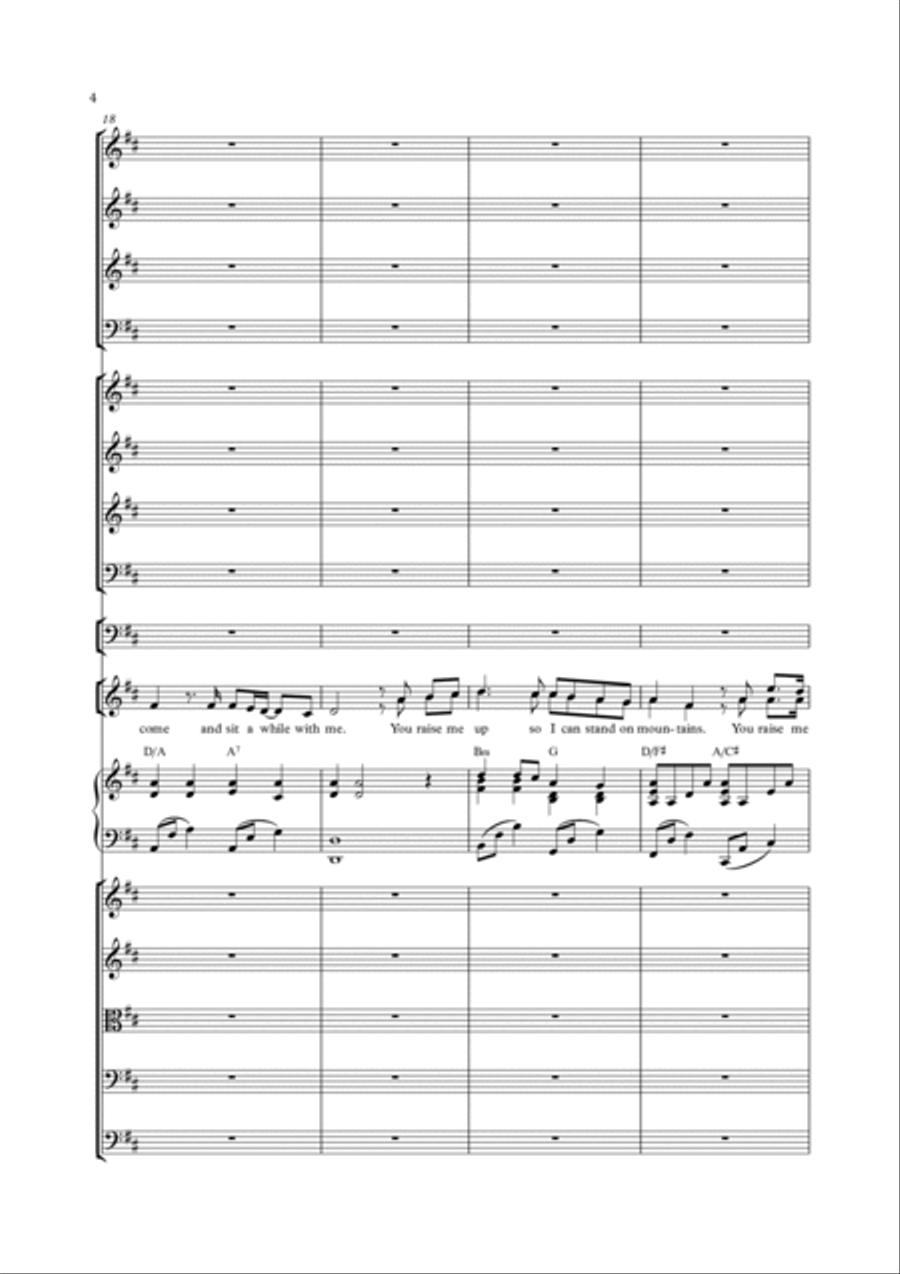 You Raise Me Up Full Orchestra scores gallery preview page 4