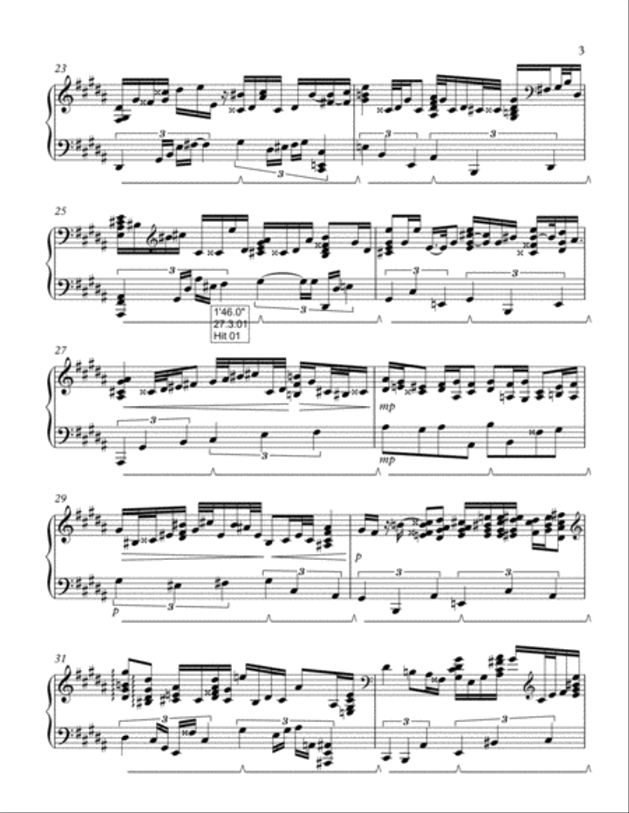 Harmonic Etude II Harmonic Etude II Piano Method scores gallery preview page 3