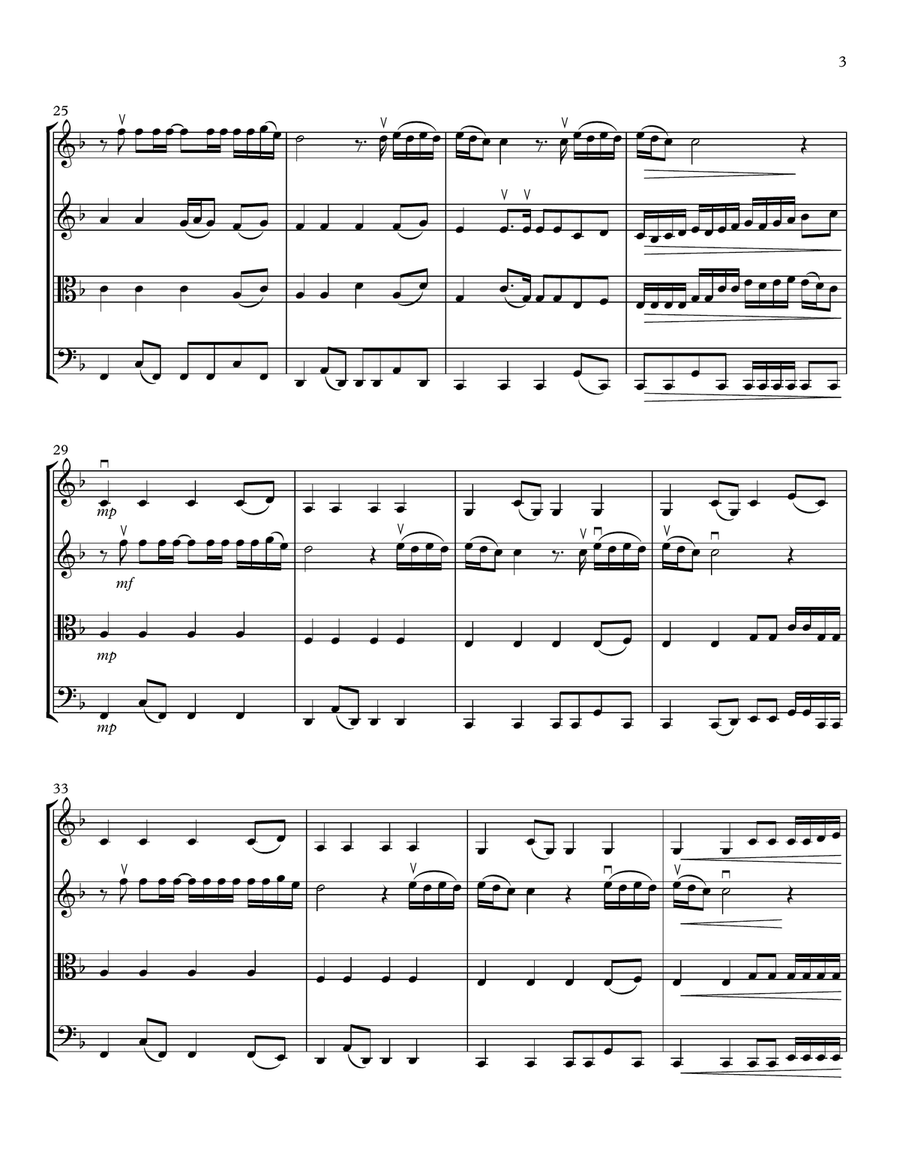 Sign Of The Times String Quartet scores gallery preview page 3