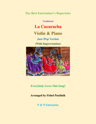 "La Cucaracha" (with Improvisation)-Piano Background for Violin and Piano-Video