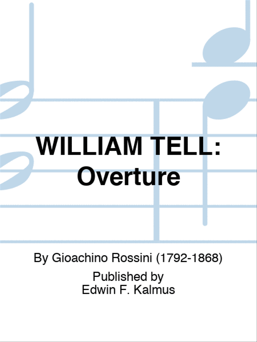 WILLIAM TELL: Overture Score scores gallery preview page 1