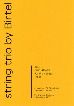 Book cover for Por una Cabeza -Tango- (für Streichtrio)