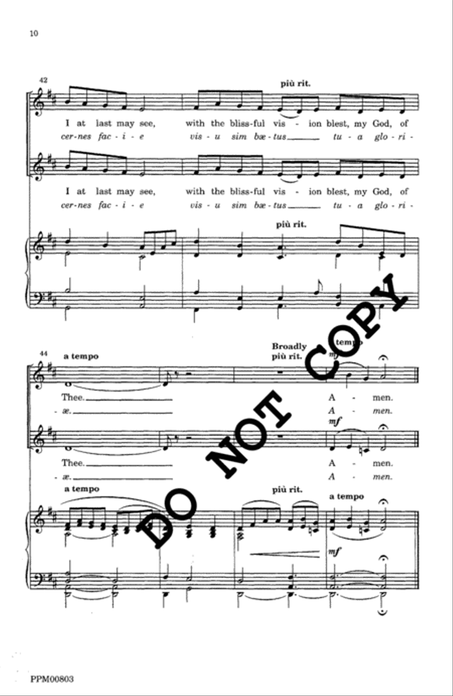 Humbly I Adore Thee/Adoro Devote TB scores gallery preview page 11