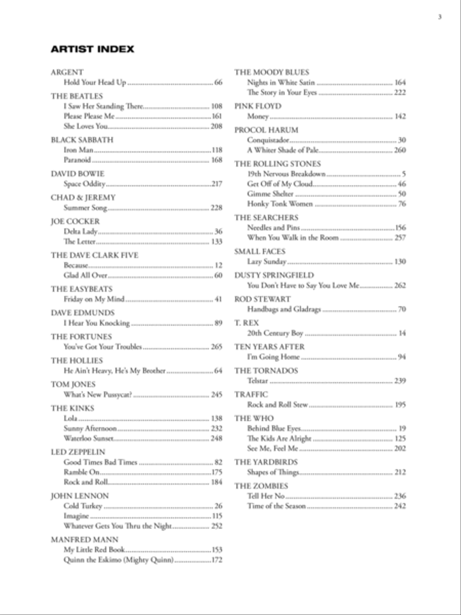 The New Guitar Big Book of Hits -- British Rock Guitar Tablature scores gallery preview page 9