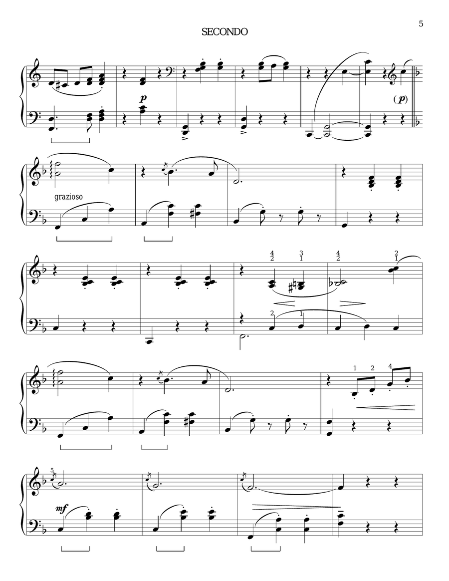 Liebesfreud Liebesfreud Piano Duet scores gallery preview page 5