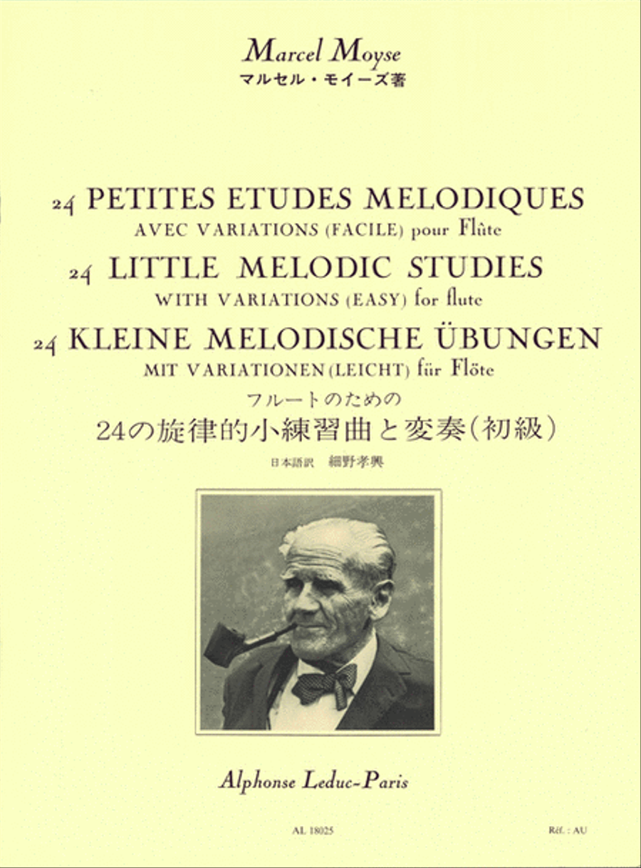24 Petites Etudes Melodiques Avec Variations (Facile) pour Flute Flute Solo scores gallery preview page 1