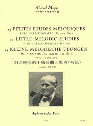 Book cover for 24 Petites Etudes Melodiques Avec Variations (Facile) pour Flute