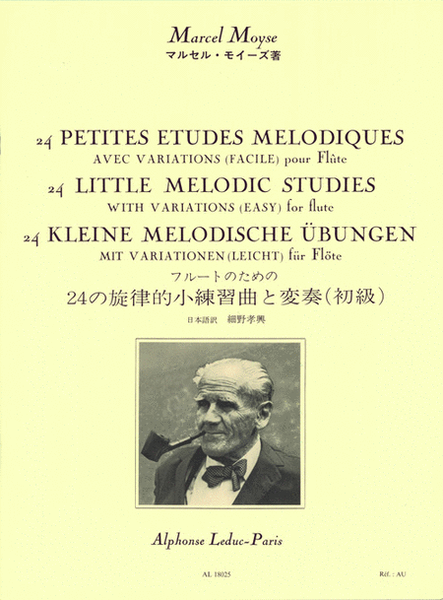 24 Petites Etudes Melodiques Avec Variations (Facile) pour Flute