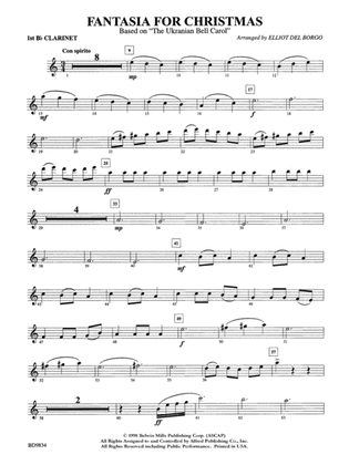 Fantasia for Christmas (based on "The Ukranian Bell Carol"): 1st B-flat Clarinet