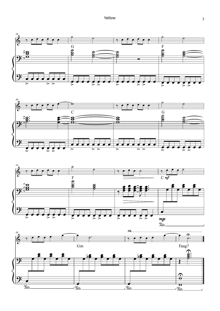 Yellow Chamber Music scores gallery preview page 3