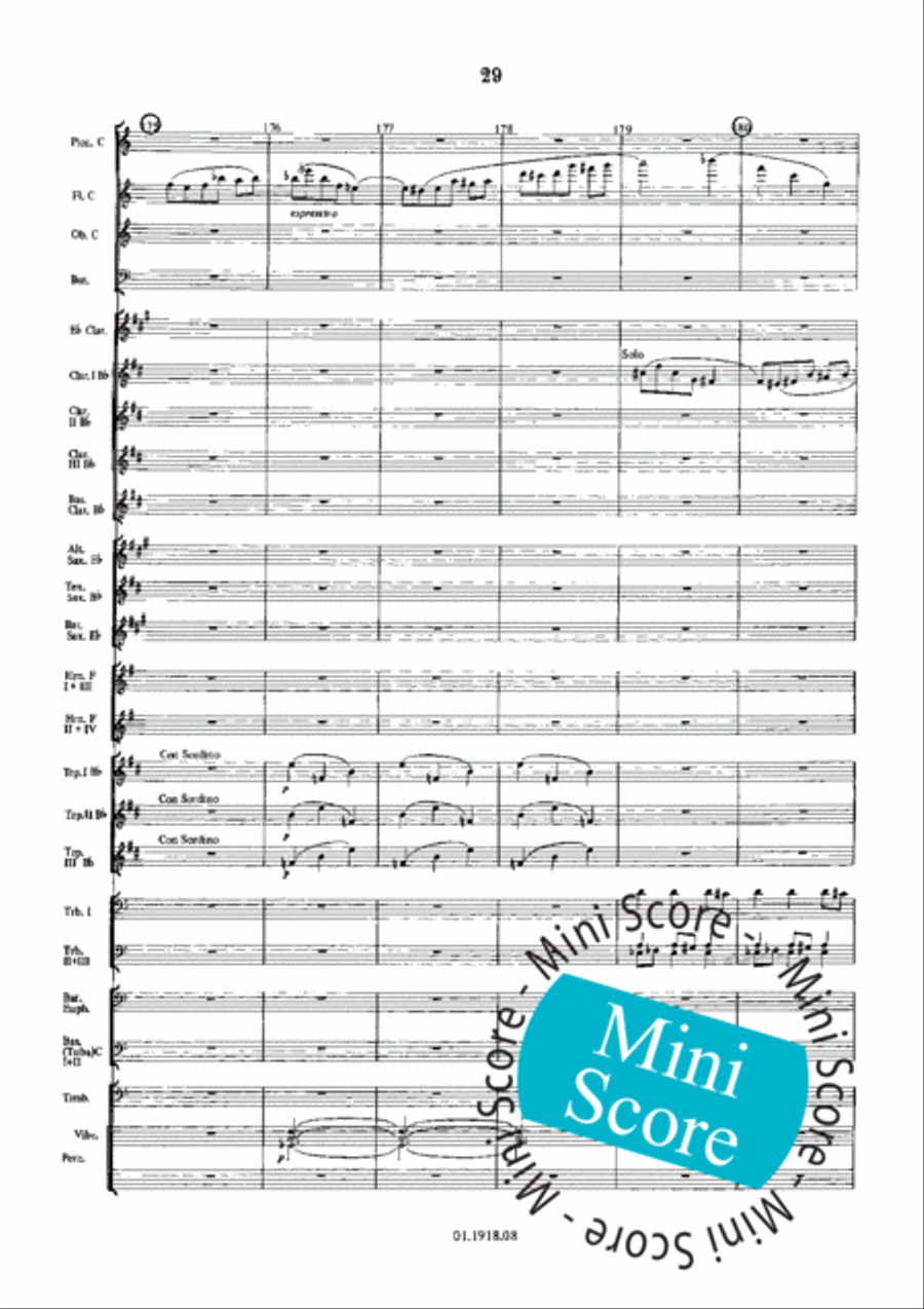 Overture for an Imaginary Play Concert Band scores gallery preview page 33