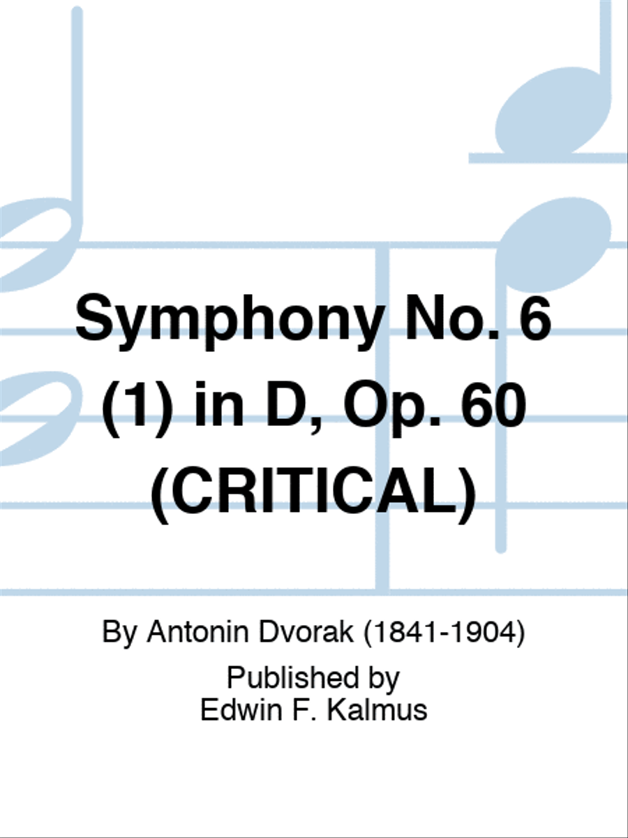 Symphony No. 6 (1) in D, Op. 60 (CRITICAL) Orchestra scores gallery preview page 1