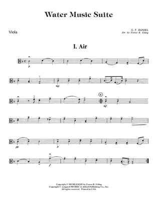 Water Music Suite: Viola