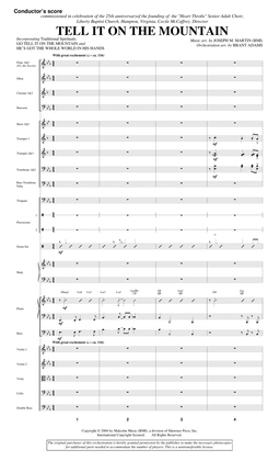 Tell It On The Mountain (from A World Of Christmas) - Score