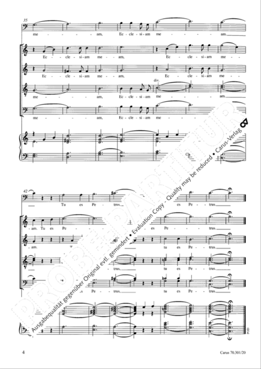 Tu es Petrus 4-Part scores gallery preview page 5