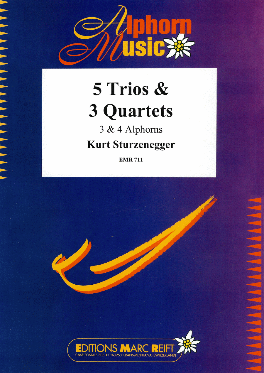 5 Trios & 3 Quartets 5 Trios & 3 Quartets Alphorn scores gallery preview page 1