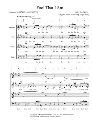 Fool That I Am (SATB a capella)