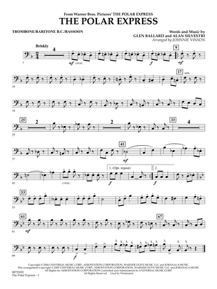 The Polar Express (Main Theme) (arr. Johnnie Vinson) - Trombone/Baritone B.C./Bassoon