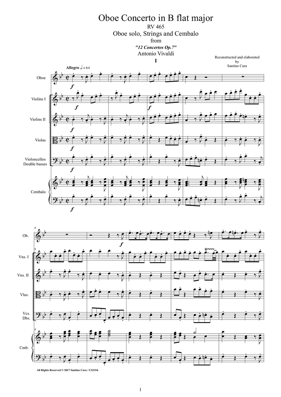 Oboe vivaldi on sale