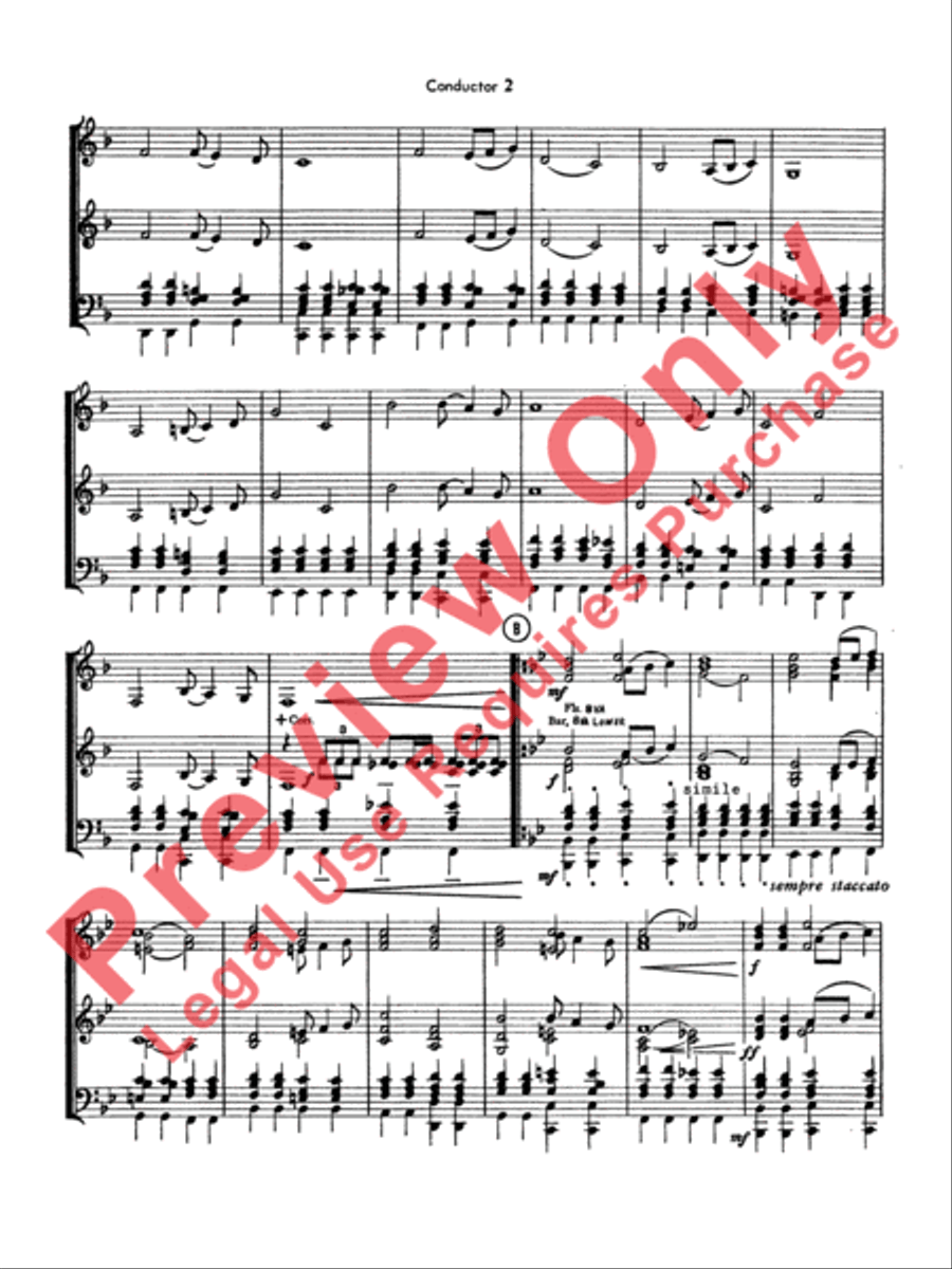 Fanfare, Processional and Recessional Concert Band scores gallery preview page 4