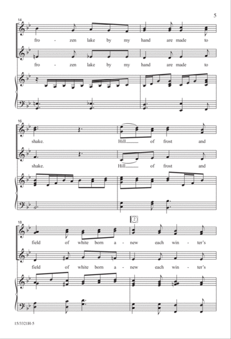 Winter Looking Back SSA scores gallery preview page 4