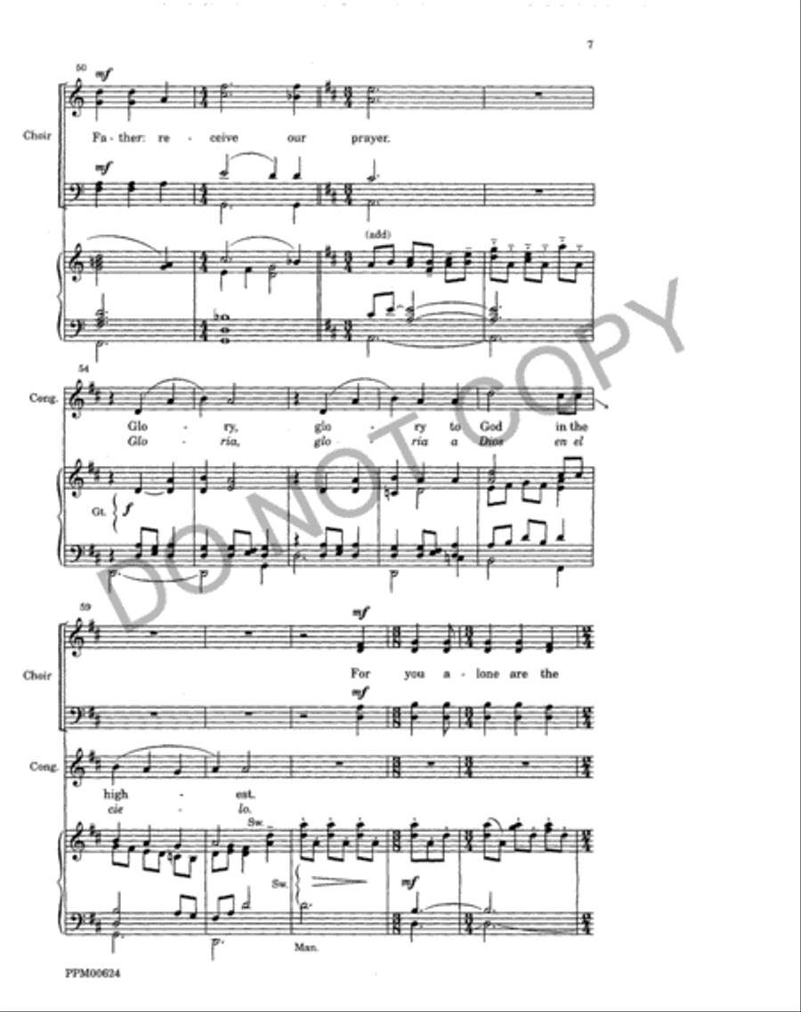 Festival Eucharist (Choral Score) 4-Part scores gallery preview page 8