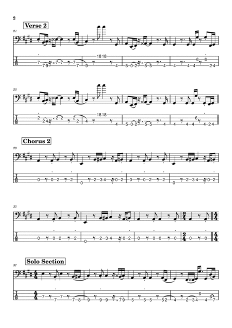 Don't Dream It's Over Guitar Tablature scores gallery preview page 2