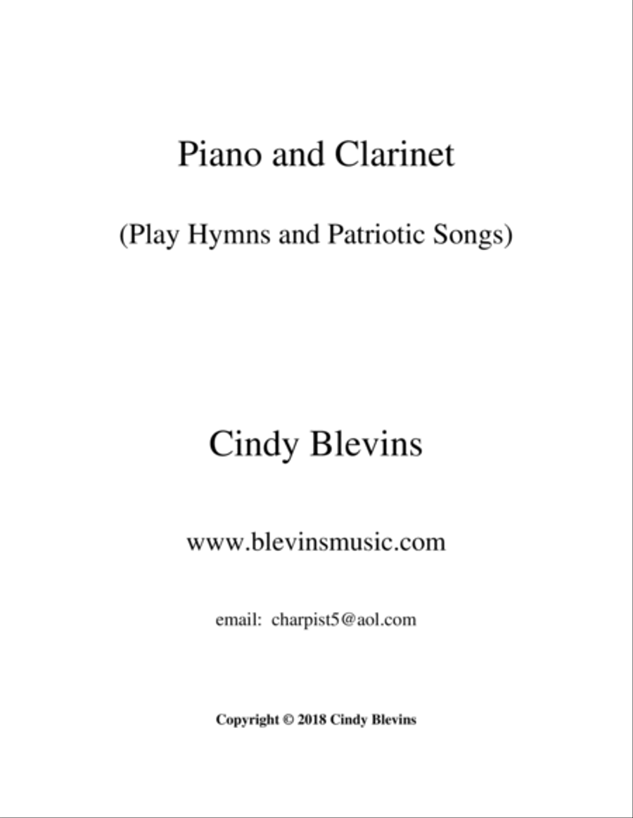 Piano and Clarinet (Play Hymns and Patriotic Songs) Woodwind Duet scores gallery preview page 6