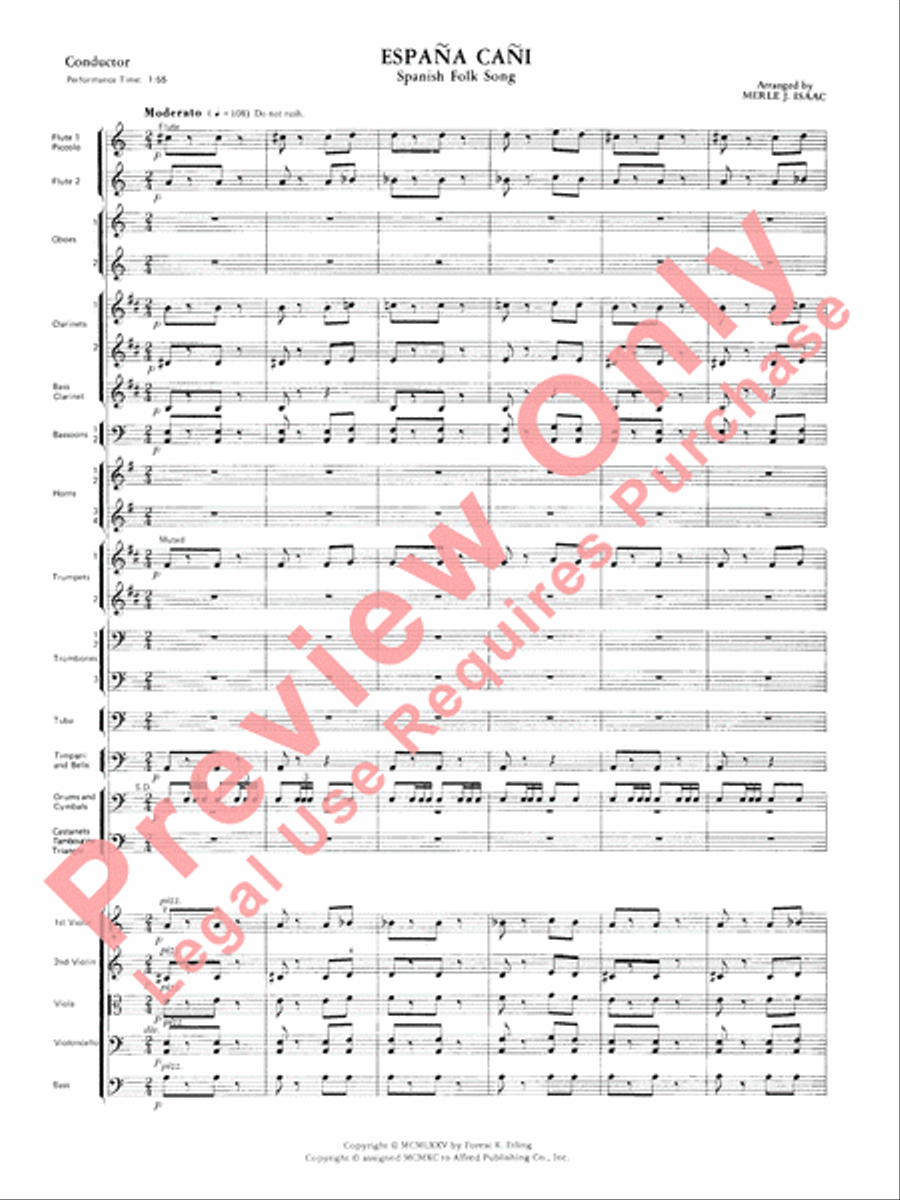 España Cañi Full Orchestra scores gallery preview page 4