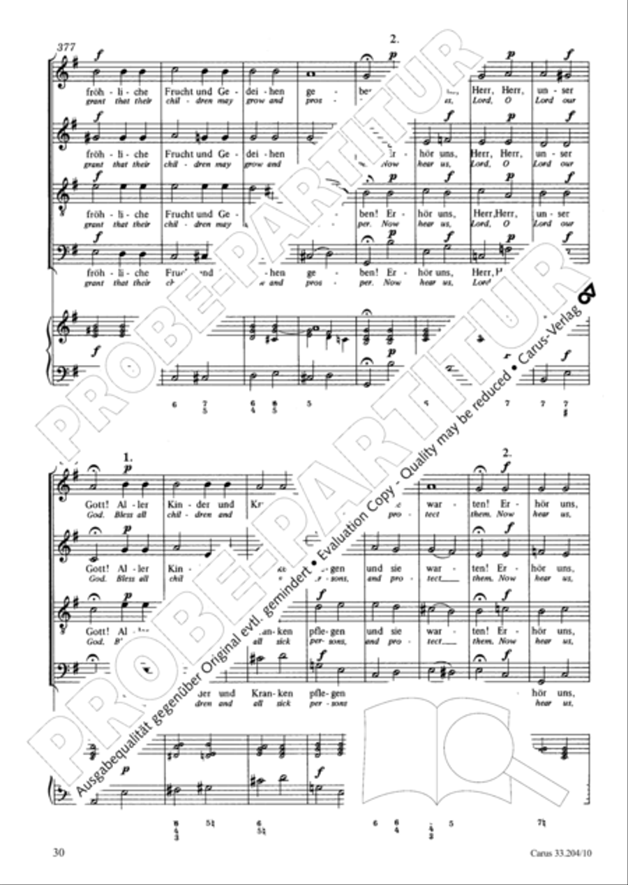 Lord of all, be merciful (Die alte Litanei 1) 4-Part scores gallery preview page 31